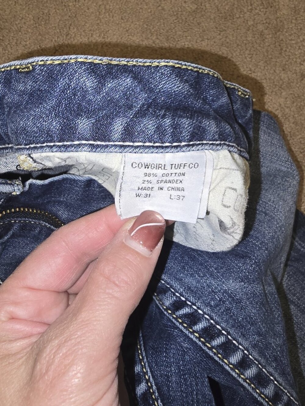 Cowgirl Tuff Boot Cut Jeans - Picture 5 of 7